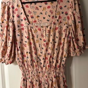 Xhilaration Pink Floral Top